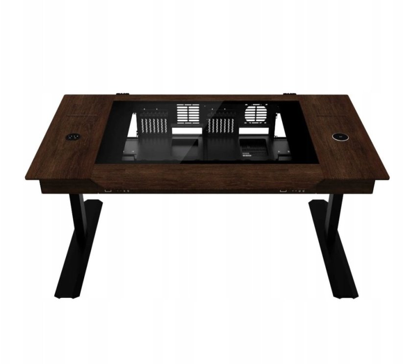 Lian Li DK07 Wood Hnedýowo-čierne 148 cm x 87.7 cm