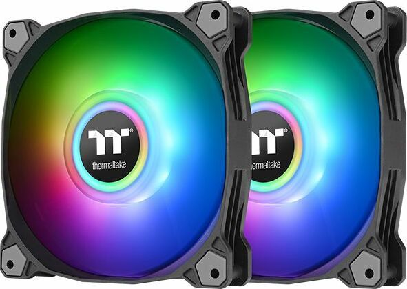 Thermaltake Pure Duo 12 ARGB 2-pack Czarne (CL-F115-PL12SW-A)