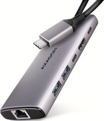 Axagon HMC-6G2L 1x RJ-45 1x USB-C 1x USB-C PD 1x HDMI  + 2x USB-A 3.0 (HMC-6G2L)