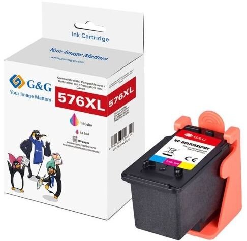 G&G Patr. Canon CL-576XL XXL objem: 13,5ml color/400 str. (21401)