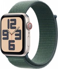 Apple Watch SE GPS + Cellular 40mm Starlight Alu Sport Loop Zelený  (MXGH3QF/A)
