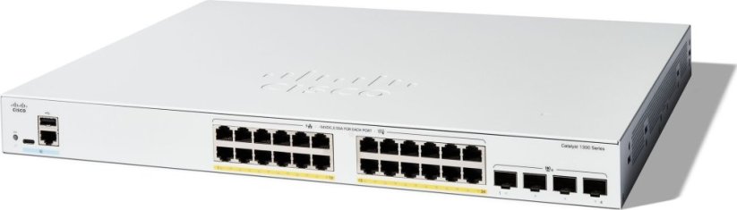 Cisco CISCO Catalyst 1300 24-Port Switch / PoE+ with 370W power budget / 4 x 10G SFP+ Uplinks