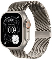 Apple Watch Ultra 3 GPS + Cellular 49mm Natural Titanium / Titanium Milanese Remienok L Gray (MF0E4QF/A)