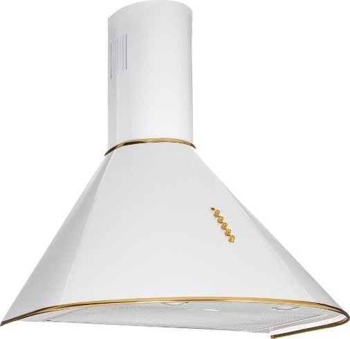 Akpo Chimney Hood Akpo WK-4 Dandys GOLD 60 cm 450 m3/h  White
