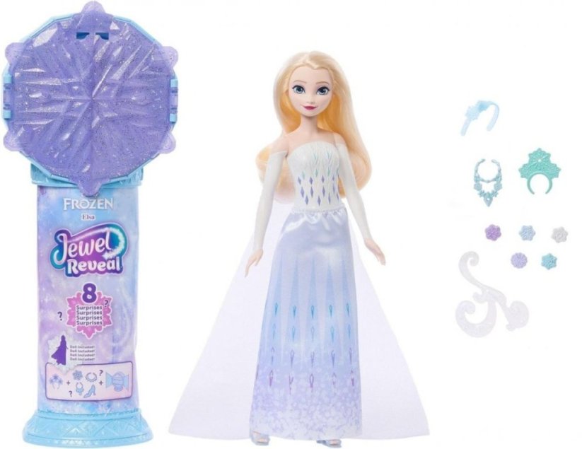 Mattel DISNEY FROZEN JEWEL REVEAL Zaskoczenie Elzy (JJY36) (237-2601)
