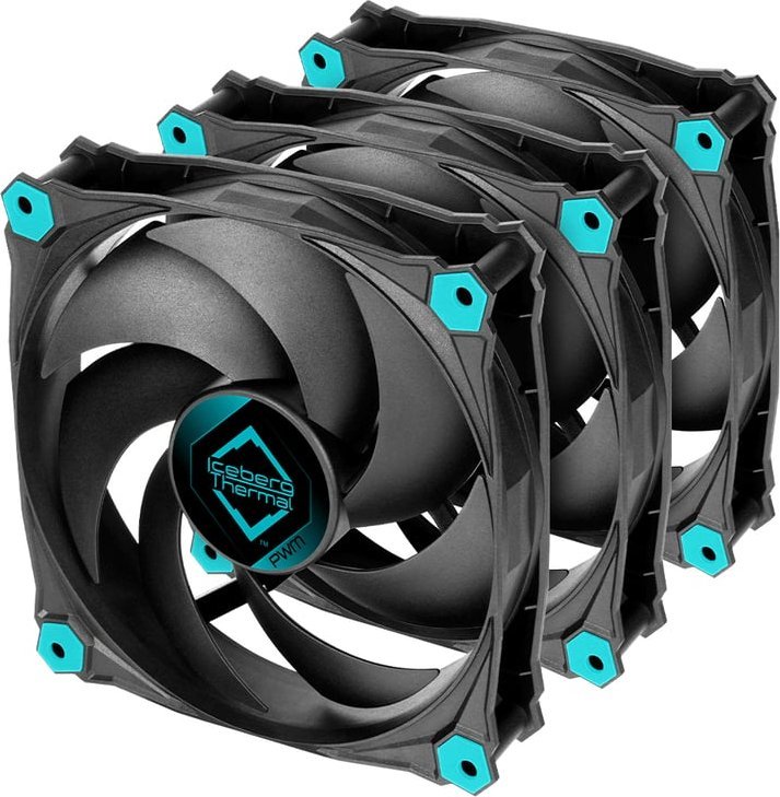 Iceberg IceGALE Silent PWM 120 mm 3-pack (ICEGALE12P-BBT-3A)