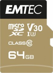 Emtec Speedin Pro MicroSDXC 64 GB Class 10 UHS-I/U3 A1 V30 (ECMSDM64GXC10SP)