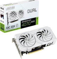 AMD ASUS Dual -RTX4070S-O12G-EVO-WHITE NVIDIA GeForce RTX 4070 SUPER 12 GB GDDR6X