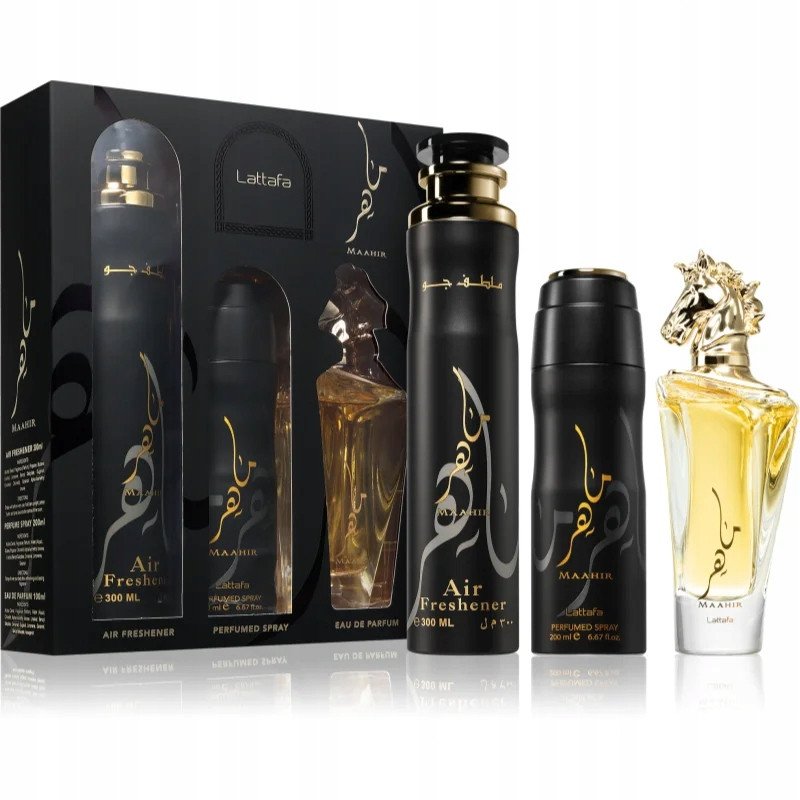 NoName SET rokovTAFA Maahir EDP spray 100ml + PERFUMED SPRAY 200ml + AIR FRESHENER 300ml MEN