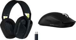 Logitech G435 Czarne (981-001050) + G PRO X SuperLight 2  (910-006630)