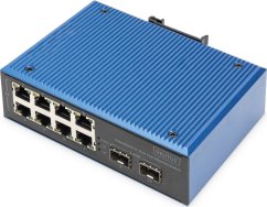 Digitus DIGITUS Industrial 8+2-Port Fast Ethernet Switch 8 Port FE RJ45 2 GE SFP Ports