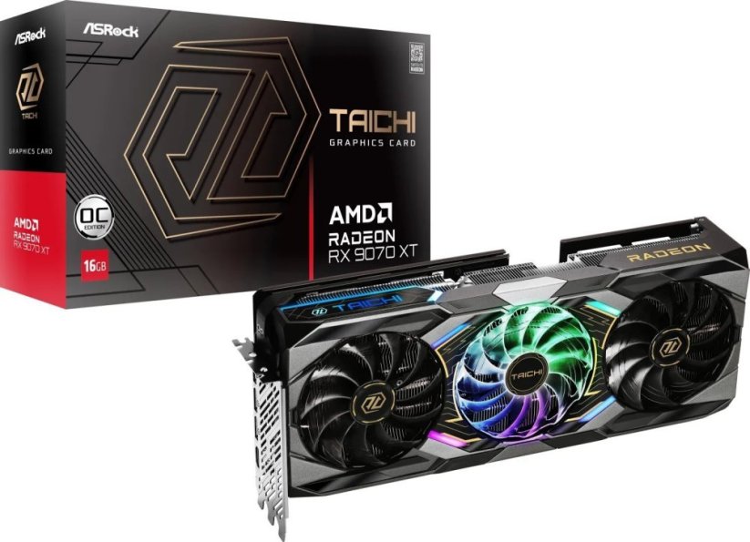ASRock Radeon RX 9070 XT Taichi OC 16GB GDDR6 (RX9070XT TC 16GO)