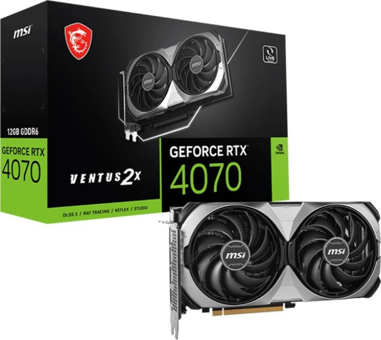MSI GeForce RTX 4070 Ventus 2X E1 OC 12GB GDDR6