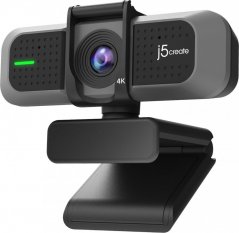 j5create j5create JVU430 kamera internetowa 8 MP 3840 x 2160 px USB 2.0 Čierny, strieborný