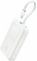 Anker Anker Power Bank, Built-In USB-C Cable, 30W | A1688H21 | 10000 mAh | White