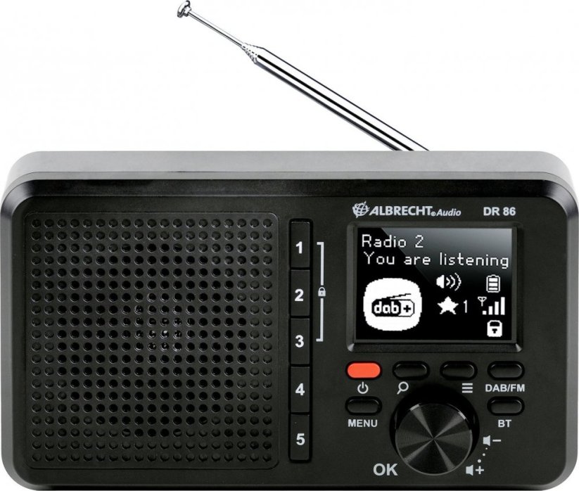 Albrecht Albrecht DR 86 Seniorenradio Digitalradio DAB+ schwarz