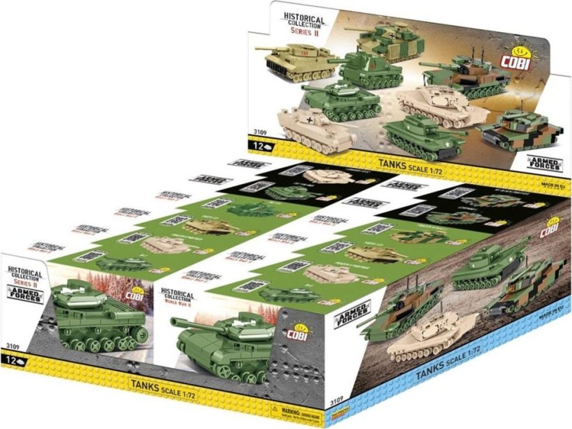 Cobi HC and Armed Forces Czołgi 1:72 Seria II (12szt)