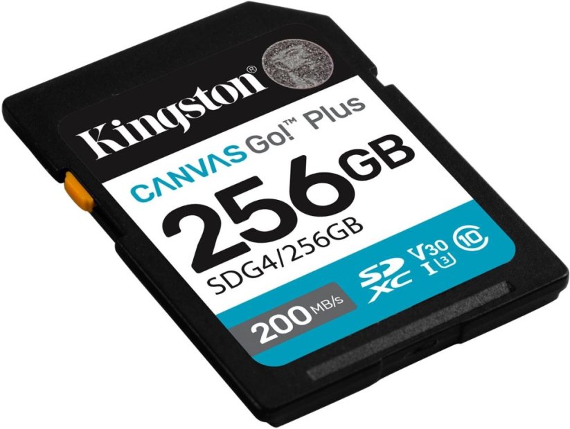 Kingston Canvas Go! Plus (Gen4) SDXC 256 GB Class 10 UHS-I/U3 V30 (SDG4/256GB)