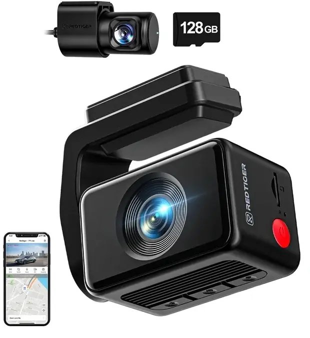 Dod Tech REDTIGER F4 Pro WIFI 4K + 1080p 128GB