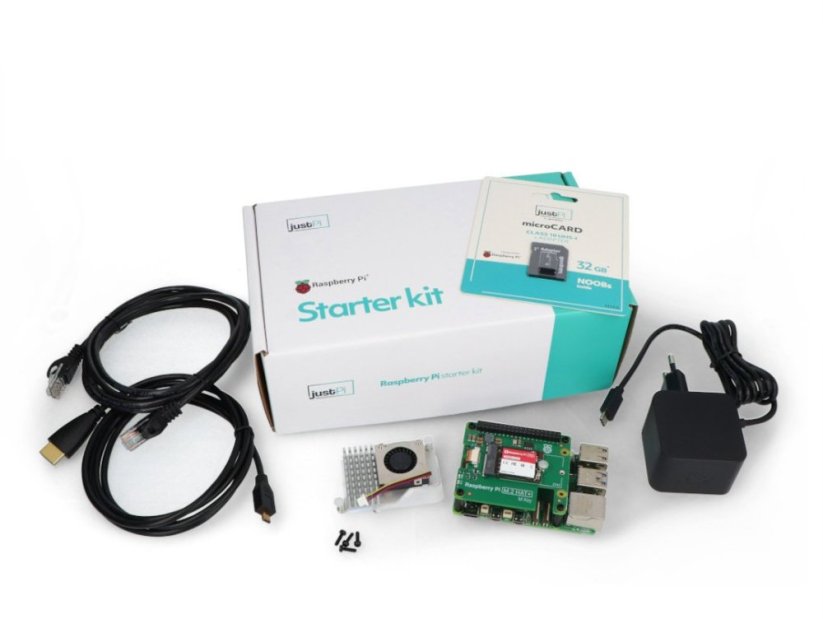 JustPi Sada justPi Pro - Raspberry Pi 5 WiFi 8GB RAM + SSD + 32GB microSD + oficjalne Príslušenstvo