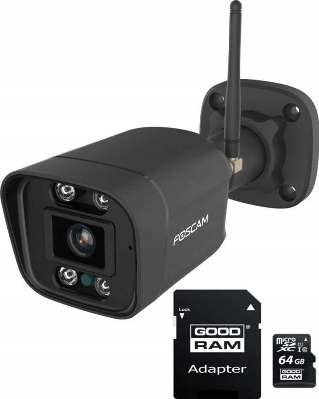 Foscam Kamera Foscam V5P Wifi Čierna