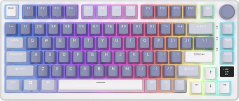 Royal Kludge Klawiatura mechaniczna Royal Kludge RKM75 RGB, Silver switch (niebieska)