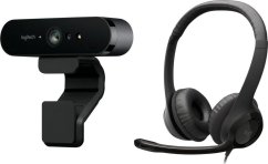 Logitech Brio Ultra HD Pro Business (960-001106) + H390  (981-000406)