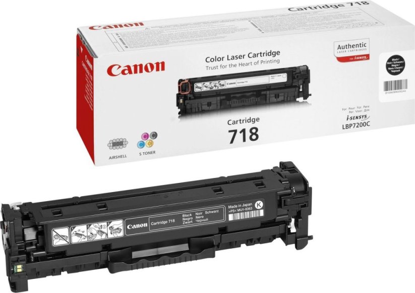 Canon CRG-718 Black Originál  (2662B002AA)