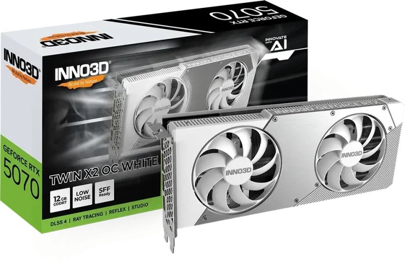 Inno3D Karta graf. INNO3D GeForce RTX 5070 Twin X2 OC WH.