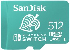 SanDisk Nintendo Switch MicroSDXC 512 GB Class 10 UHS-I/U3 (SDSQXAO-512G-GNCZN)