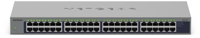 NETGEAR 48PT GIGE UNMANAGED RACKMOUNT SWCH