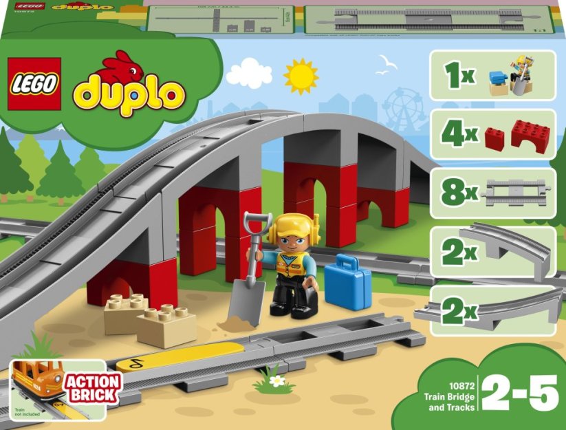 LEGO DUPLO® 10872 Vlakový most a koľajnice