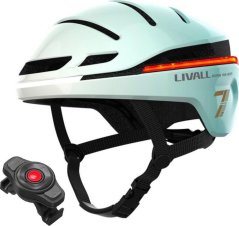Livall Smart prilba bicyklová LED/SOS r. 58-62cm Miętowy EVO21