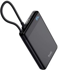 Trust TRUST Powerbanka Fiera, 10000 mAh, S kabelem, 2x USB-C, černá