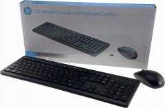 HP HP 235 Wireless Mouse and Keyboard Combo - Full-size (100%) - RF Wireless - Black - Mouse included