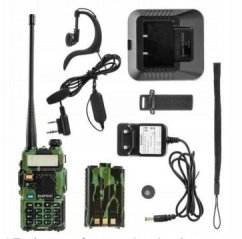Baofeng Krótkofalówka Baofeng UV-5R HTQ Camo, Radiotelefon Walkie Talkie Skaner Kamuflaż