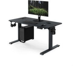 Jan Nowak Elektryczne z regulacją wysokości ergonomiczne Antracitovýowe,1200x600 mm: ARIA (5907367517477)