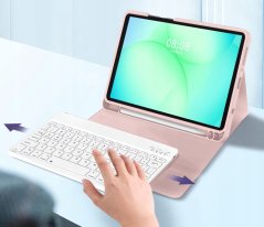 4kom.pl TECH-PROTECT SC PEN + KEYBOARD GALAXY TAB A9 / A11 8.7 X110 / X115 / X133 / X135 PINK