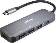 Roline Hub ROLINE USB 3.2 Gen 2, 4-kierunkowy, kabel połączeniowy typu C