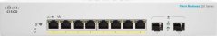 Cisco CISCO Business Switching CBS220 Smart 8-port Gigabit PoE 65W 2x1G SFP uplink external power supply
