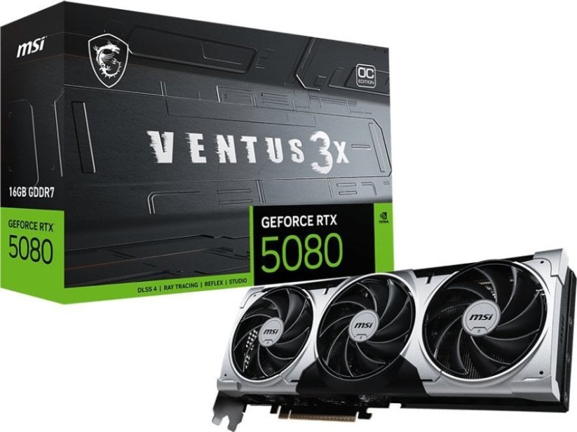 MSI GeForce RTX 5080 Ventus 3X OC 16GB GDDR7 DLSS4
