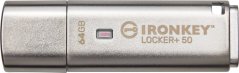 Kingston IronKey Locker+ 50, 64 GB  (IKLP50/64GB)
