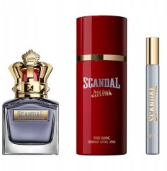 Jean Paul Gaultier Set : Scandal Pour Homme, Eau De Toilette, For Men, 50 ml + Scandal Pour Homme, Eau De Toilette, For Men, 10 ml + Scandal Pour Homme, Scented Spray, For Men, 150 ml For Men