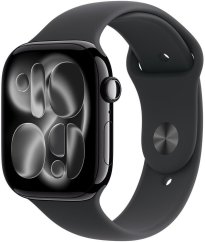 Apple Watch 11 GPS + Cellular 42mm Jet Black Alu Sport Band M/L Čierny  (MF854MP/A)