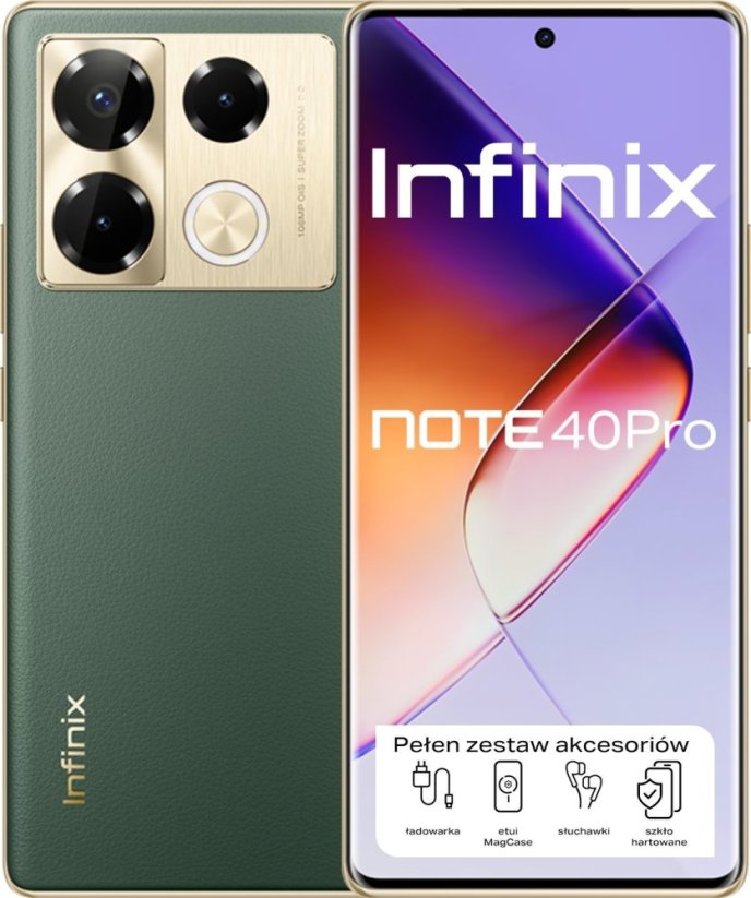 Infinix Note 40 Pro 12/256GB Zielony  (NOTE40PRO_VINTAGE_GREEN)