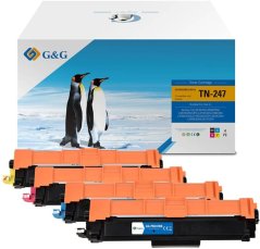 G&G Toner 4 ks do Brother TN-247 BK/C/M/Y Value Pack