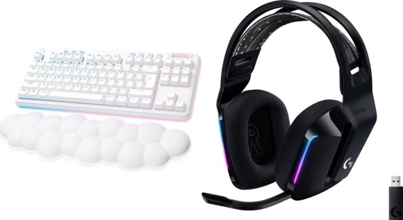 Logitech G715 Linear  (920-010692) + G733 Lightspeed Czarne (981-000864)