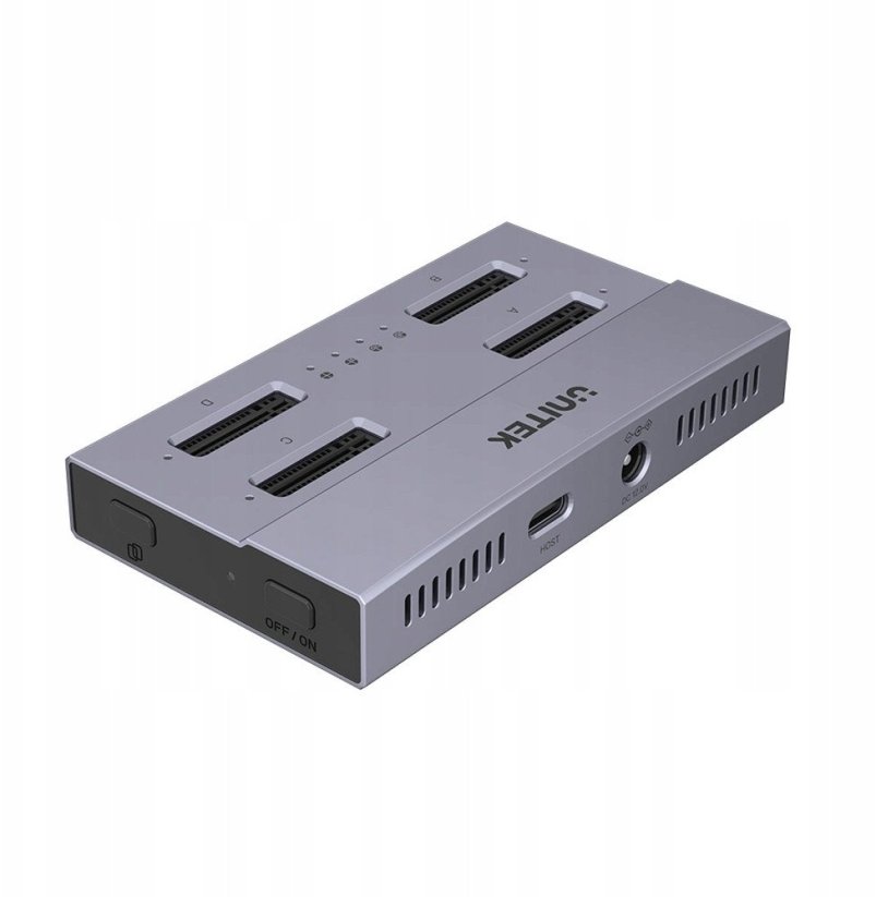 Unitek Unitek USB4 4-kieszeniowa stacja dokująca/ klonująca M.2 SSD
