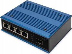 Digitus DIGITUS Switch Ind. 4-Port 10/100 blau