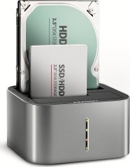 Axagon Stacja dokujšca ADSA-DC USB 3.2 Gen 1 - 2x SATA 6G 2.5'/3.5' SSD/HDD
